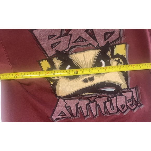 Vintage Bad Boy Club Bad Attitude Crewneck Sweatshirt Santee Heavyweight Sz L - Picture 8 of 9